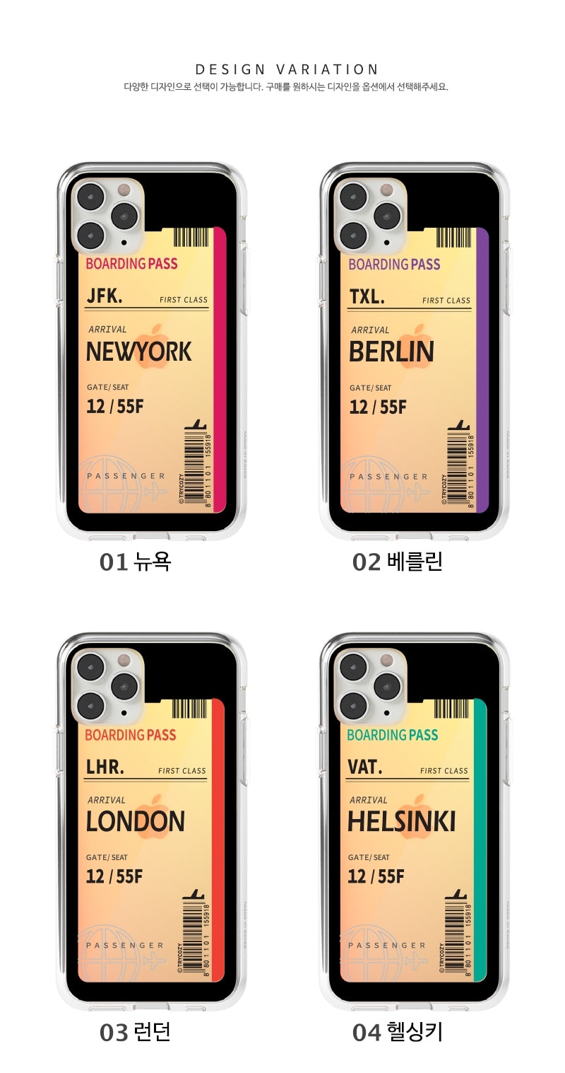 韓國直送 | M35 Boarding Pass 炫彩半透鏡面手機殼 iPhone / Samsung Galaxy