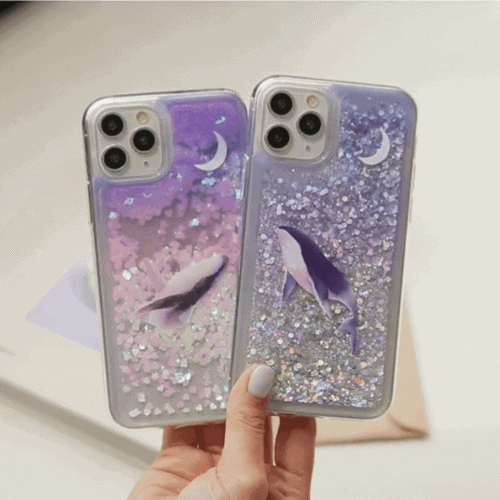韓國直送 | LS2 可愛海豚 -流沙動態手機殼 iPhone / Samsung Galaxy