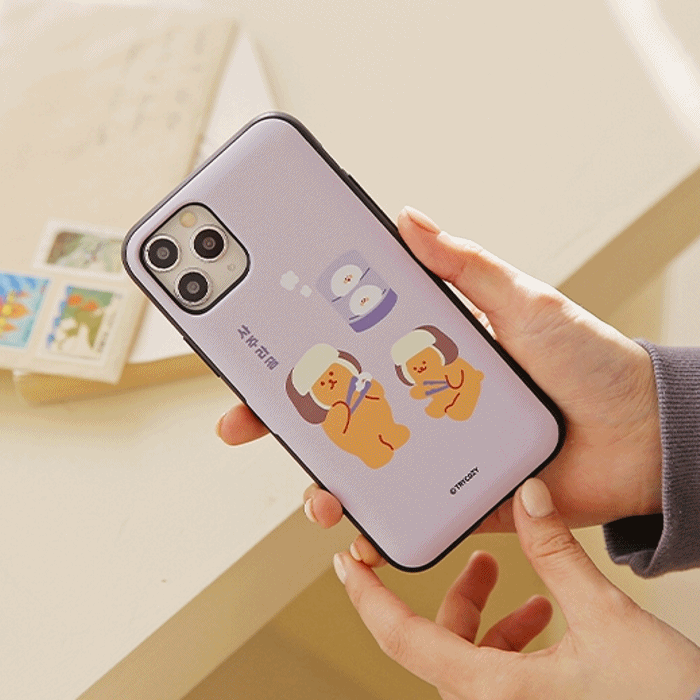 韓國直送 | C54 Winter Animals - 放卡手機殼 iPhone/ Samsung Galaxy
