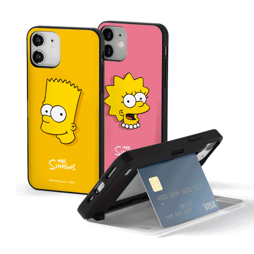 韓版正品直送 |【The Simpsons】阿森一族頭像 - 放卡手機殼 iPhone/ Samsung Galaxy