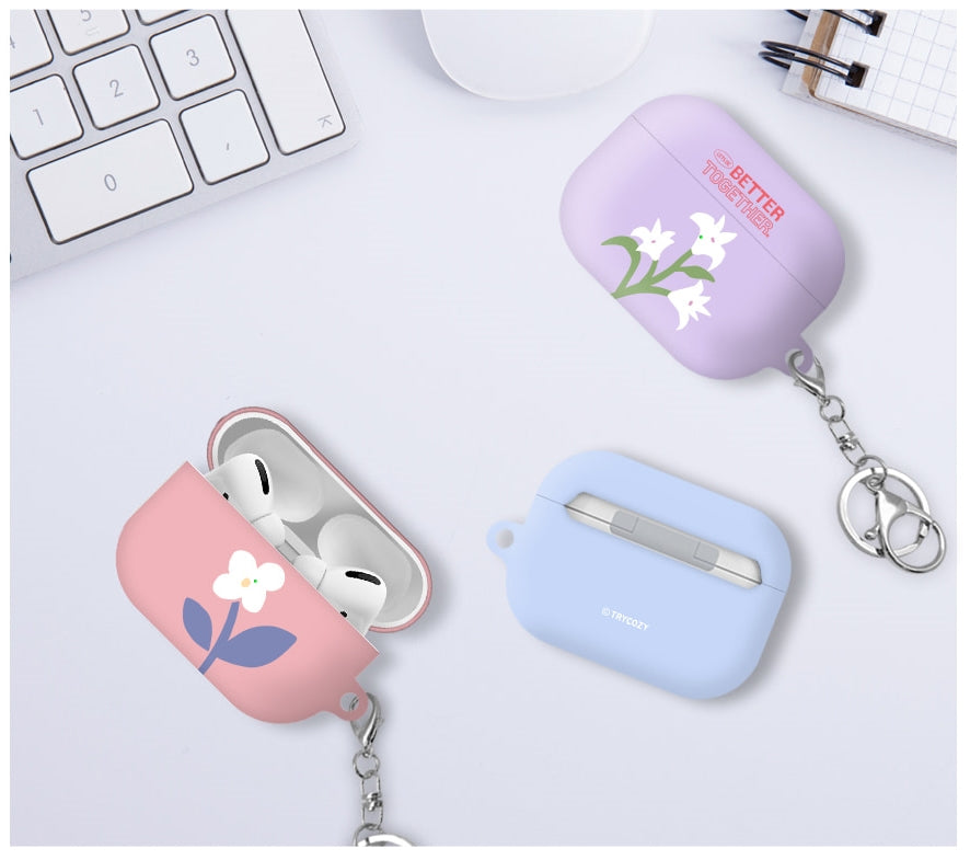 韓國直送 | A11 ART FLOWER - AirPods Pro 1/2代保護殼 (送掛扣)