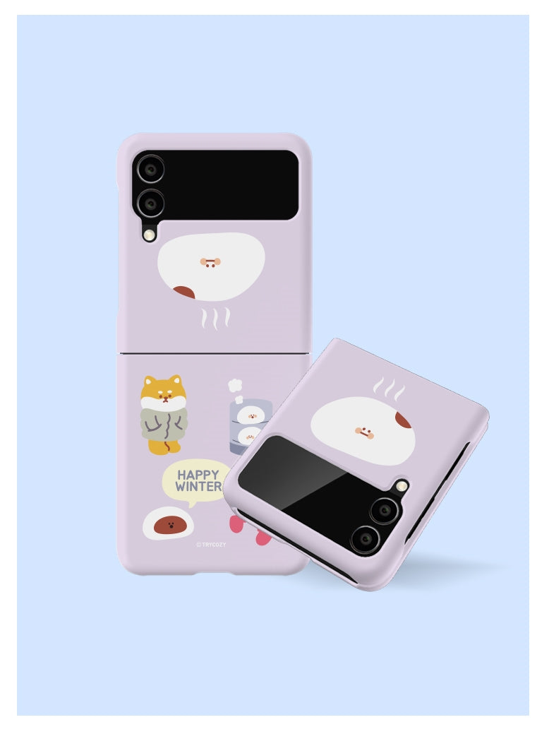韓國直送 | ZF24 韓式小食 ✰ 3D 包邊手機殼 Galaxy Z Flip5 /Z Flip4 / Z Flip3 5G