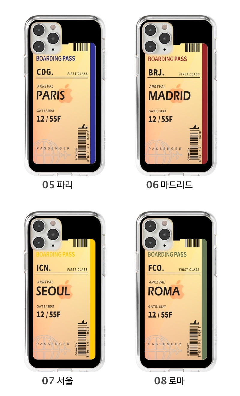 韓國直送 | M35 Boarding Pass 炫彩半透鏡面手機殼 iPhone / Samsung Galaxy