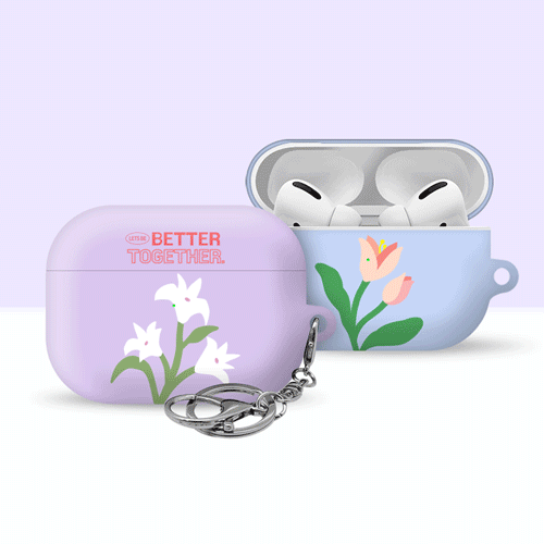 韓國直送 | A11 ART FLOWER - AirPods Pro 1/2代保護殼 (送掛扣)