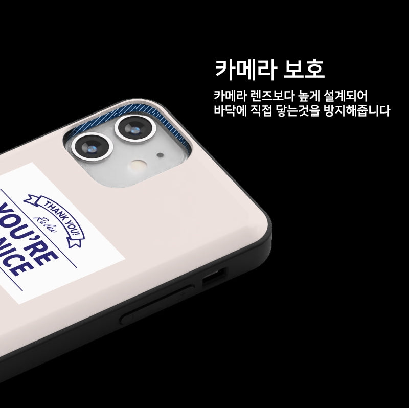 韓國直送 | C61 TYPO LABEL - 放卡手機殼 iPhone/ Samsung Galaxy