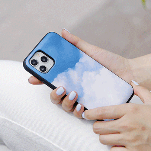 韓國直送 | C49 混色雲層 - 放卡手機殼 iPhone/ Samsung Galaxy
