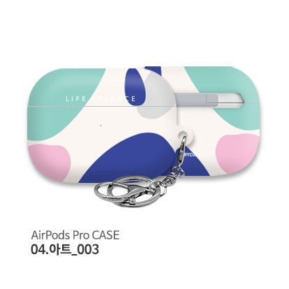 韓國直送 | A09 幾何圖案 - AirPods Pro 1/2代保護殼 (送掛扣)