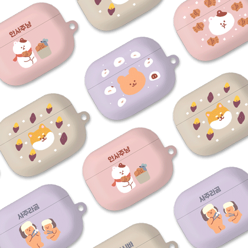韓國直送 | A05 Winter Animals (實色/透明) - AirPods Pro 1/2代保護殼 (送掛扣)