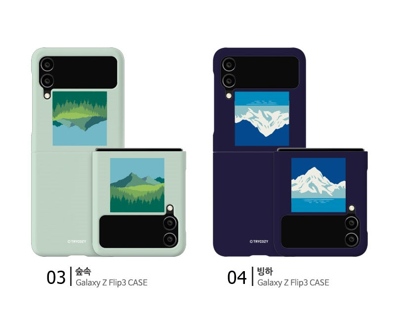 韓國直送 | ZF9 ✰ 3D 包邊手機殼 Galaxy Z Flip5 /Z Flip4 / Z Flip3 5G
