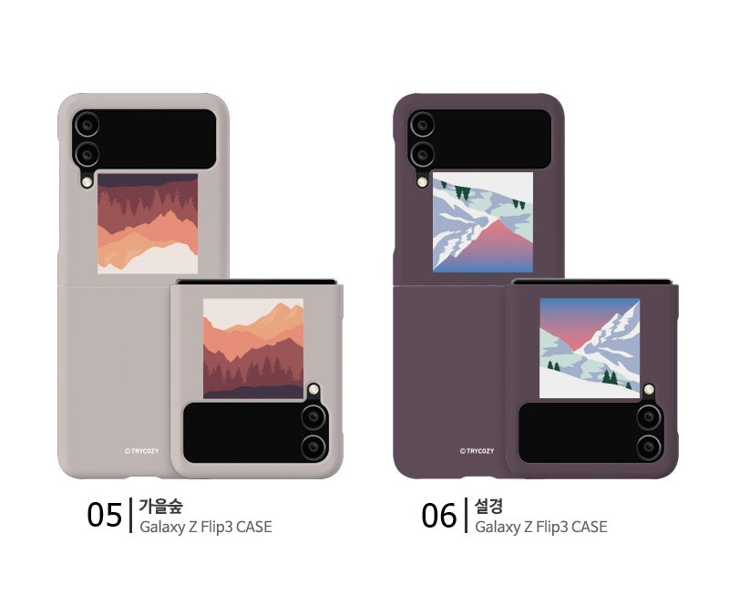 韓國直送 | ZF9 ✰ 3D 包邊手機殼 Galaxy Z Flip5 /Z Flip4 / Z Flip3 5G