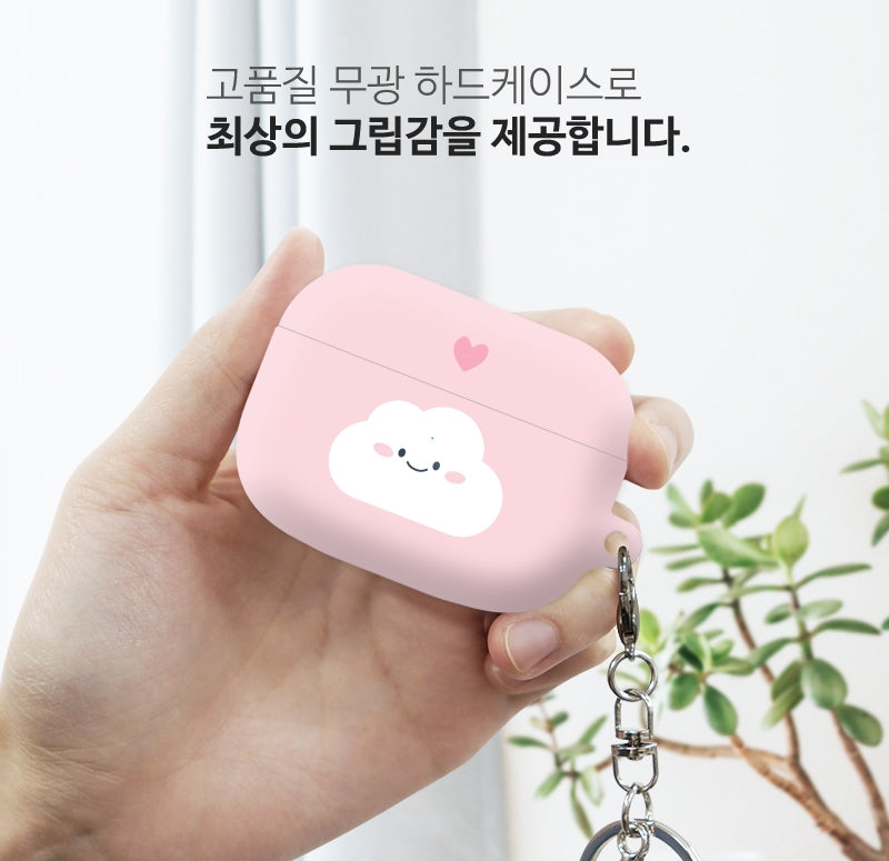 韓國直送 | A03 雲仔 (實色/透明) - AirPods Pro 1/2代保護殼 (送掛扣)