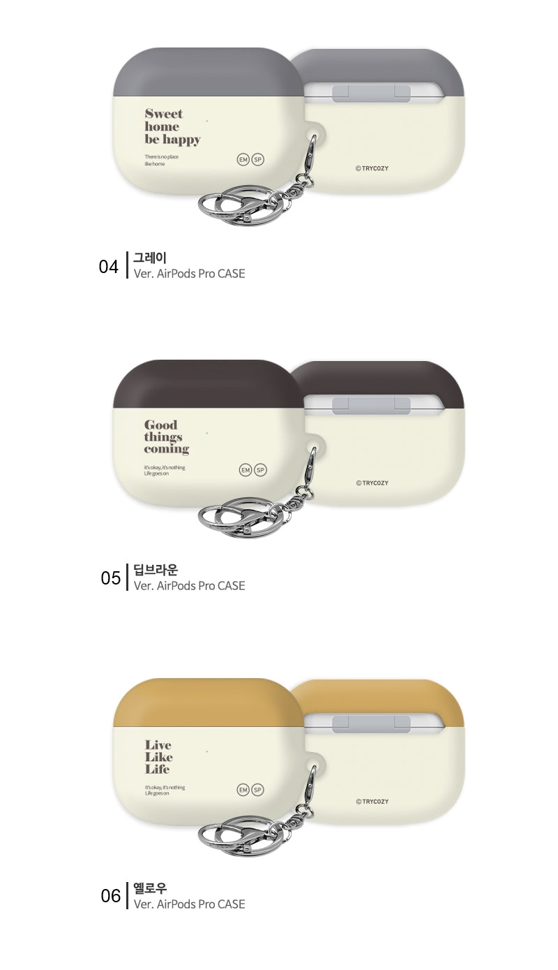 韓國直送 | A01 拼色 - AirPods Pro 1/2代保護殼 (送掛扣)
