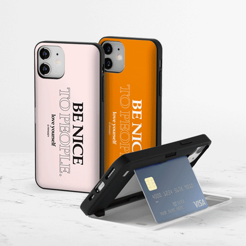 韓國直送 | C65 BE NICE - 放卡手機殼 iPhone/ Samsung Galaxy