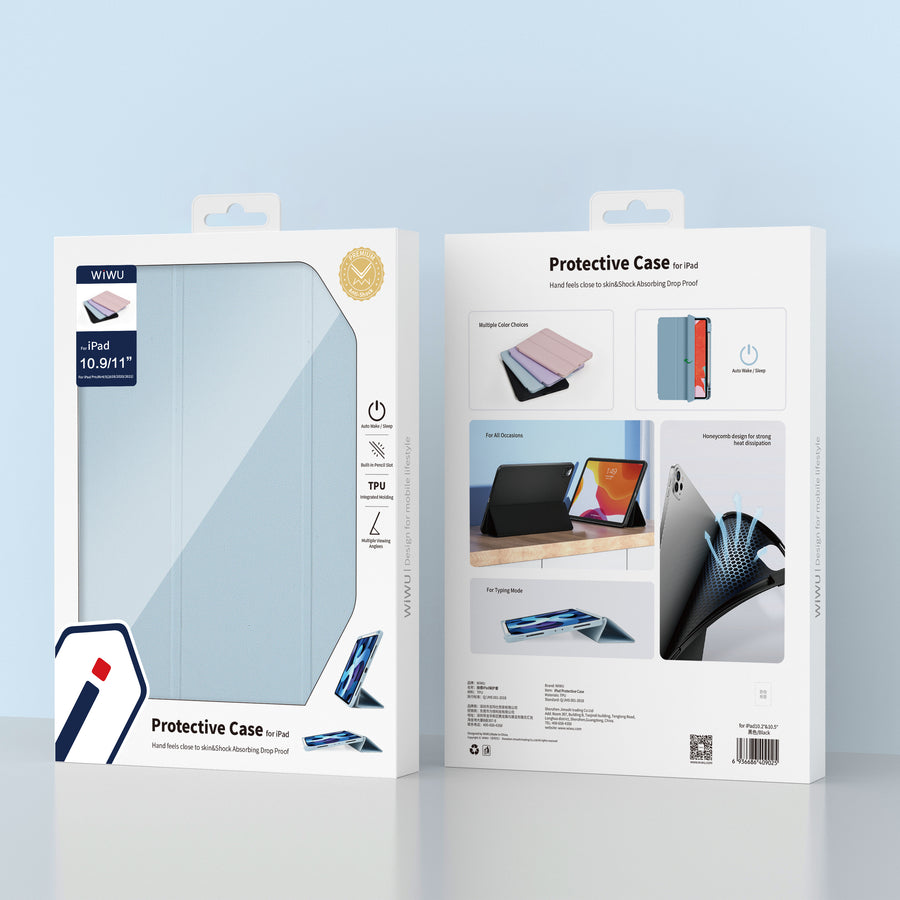 WIWU | 經典 SMART COVER 連筆槽 iPad 10.2 / iPad Pro 10.5 防摔保護套 (4色)