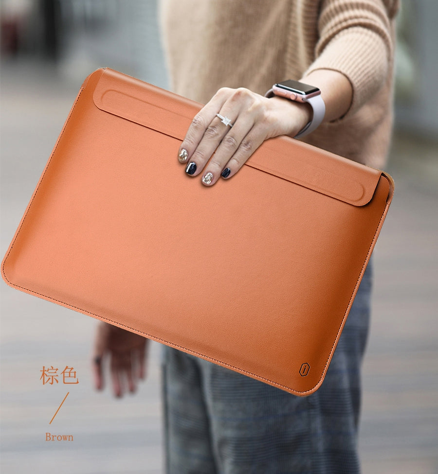 WIWU |《SkinPro II》簡約纖薄皮革袋  MacBook 系列/ 12"-16"手提電腦通用