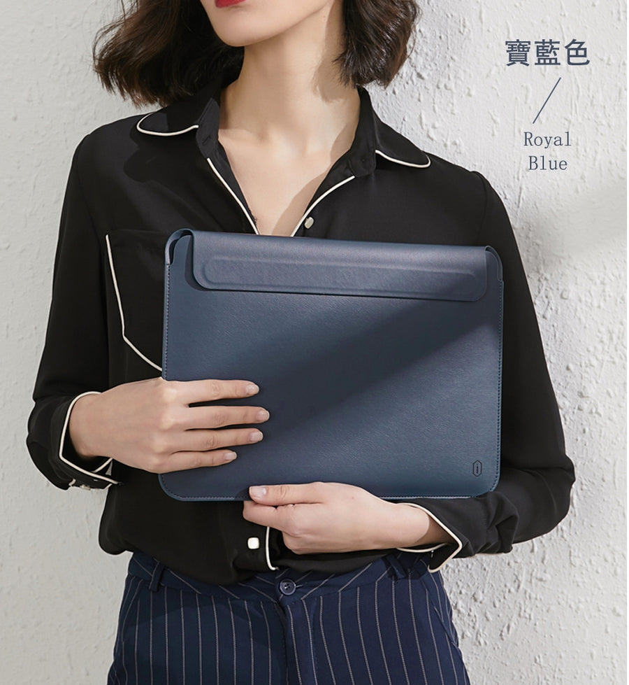 WIWU |《SkinPro II》簡約纖薄皮革袋  MacBook 系列/ 12"-16"手提電腦通用
