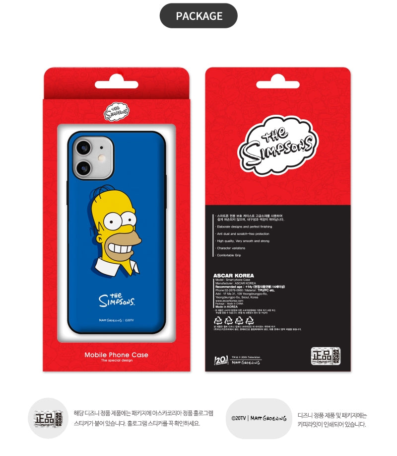 韓版正品直送 |【The Simpsons】阿森一族頭像 - 放卡手機殼 iPhone/ Samsung Galaxy