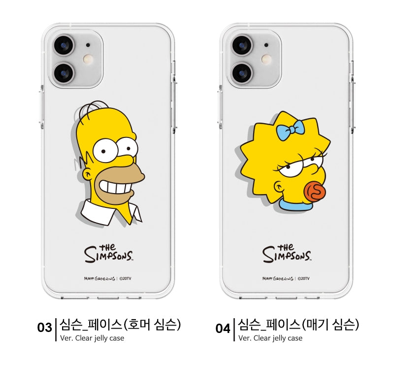 韓版正品直送 |【The Simpsons】阿森一族頭像 - 透明手機軟殼 iPhone / Samsung Galaxy 系列
